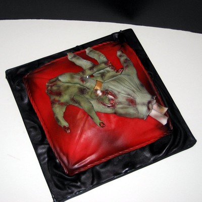 Zombie Groom's Cake on Cake Central