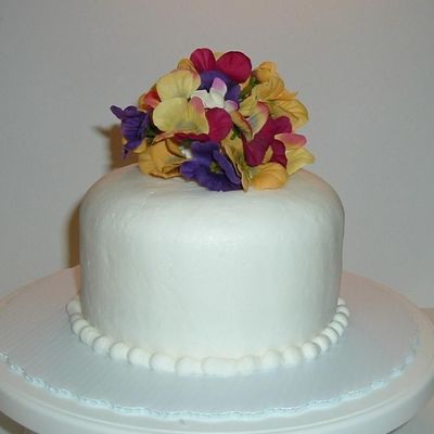Sample Wedding Cake Using Faux Fondant Sample Wedding Cake Using Faux Fondant