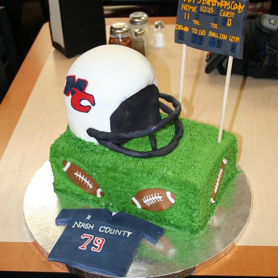 Football Helmet Cake For My Cousin Football Helmet Cake For My Cousin