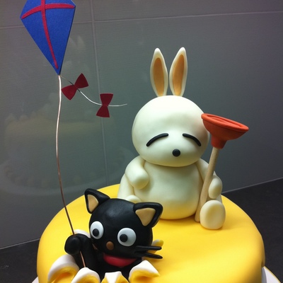 Mashimaro And Chococat Birthday Cake Mashimaro And Chococat Birthday Cake