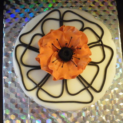 Orange Anemone on Cake Central
