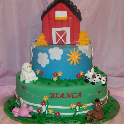 Farm Cake (Design By Kristycakes) Farm Cake (Design By Kristycakes)