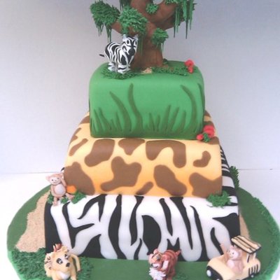 Safari Jungle Birthday Cake Safari Jungle Birthday Cake