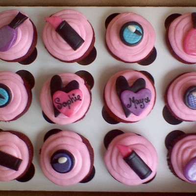 Girly/make-Up Cupcakes on Cake Central