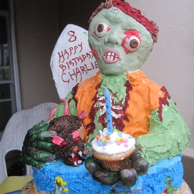 Zombie Surf Cake on Cake Central