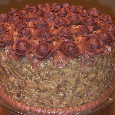 German Chocolate With Roses German Chocolate With Roses