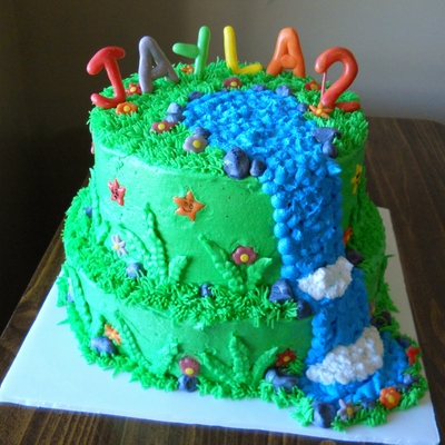 Dora The Explorer Waterfall Cake Dora The Explorer Waterfall Cake