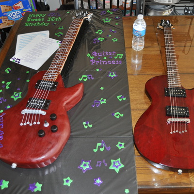 Electric Guitar Cake! Electric Guitar Cake!