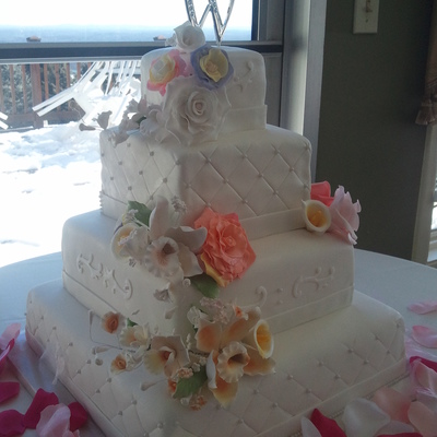 My First Wedding Cake. My First Wedding Cake.