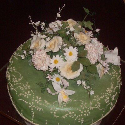Anniversary Cake With Flowers Anniversary Cake With Flowers