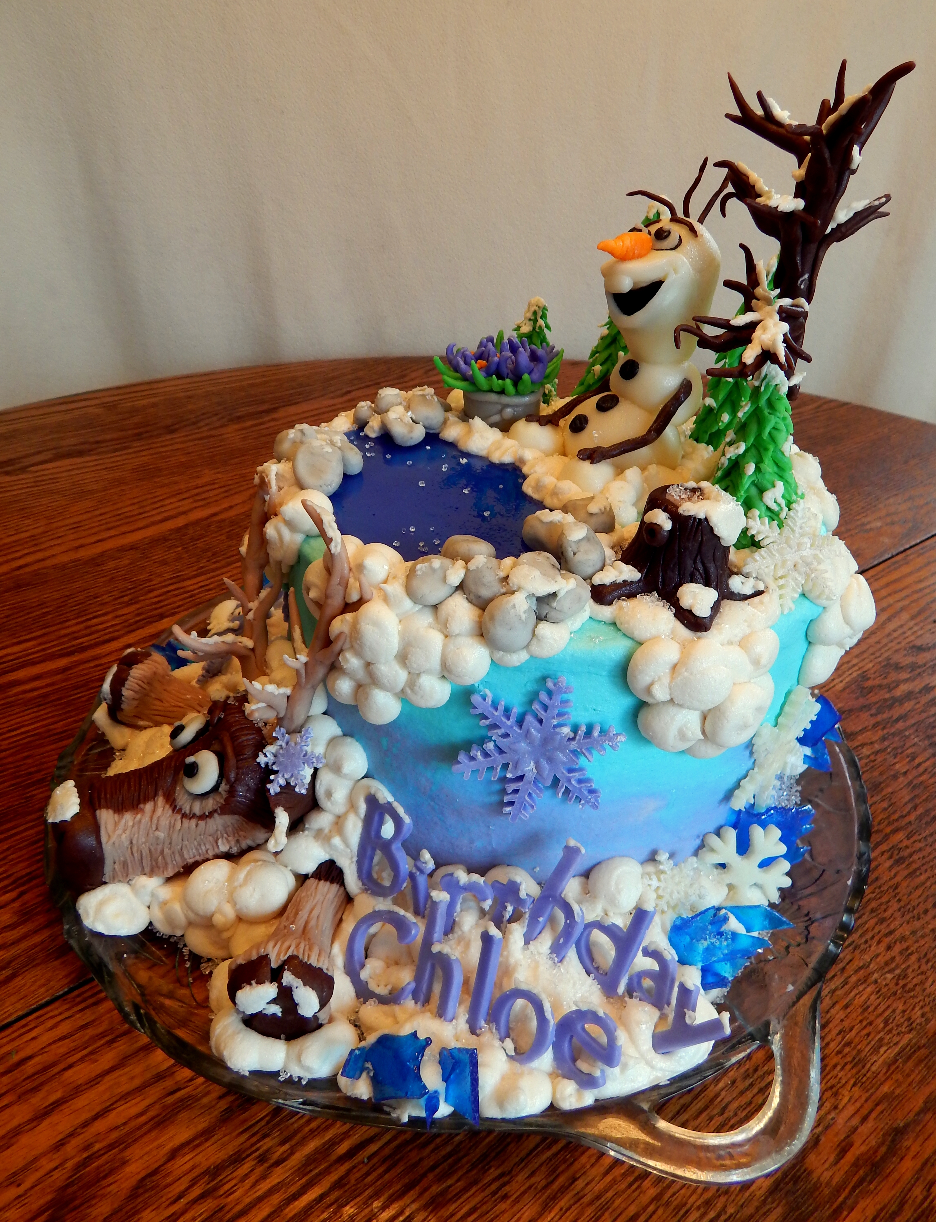Frozen Olaf And Sven Cake - CakeCentral.com
