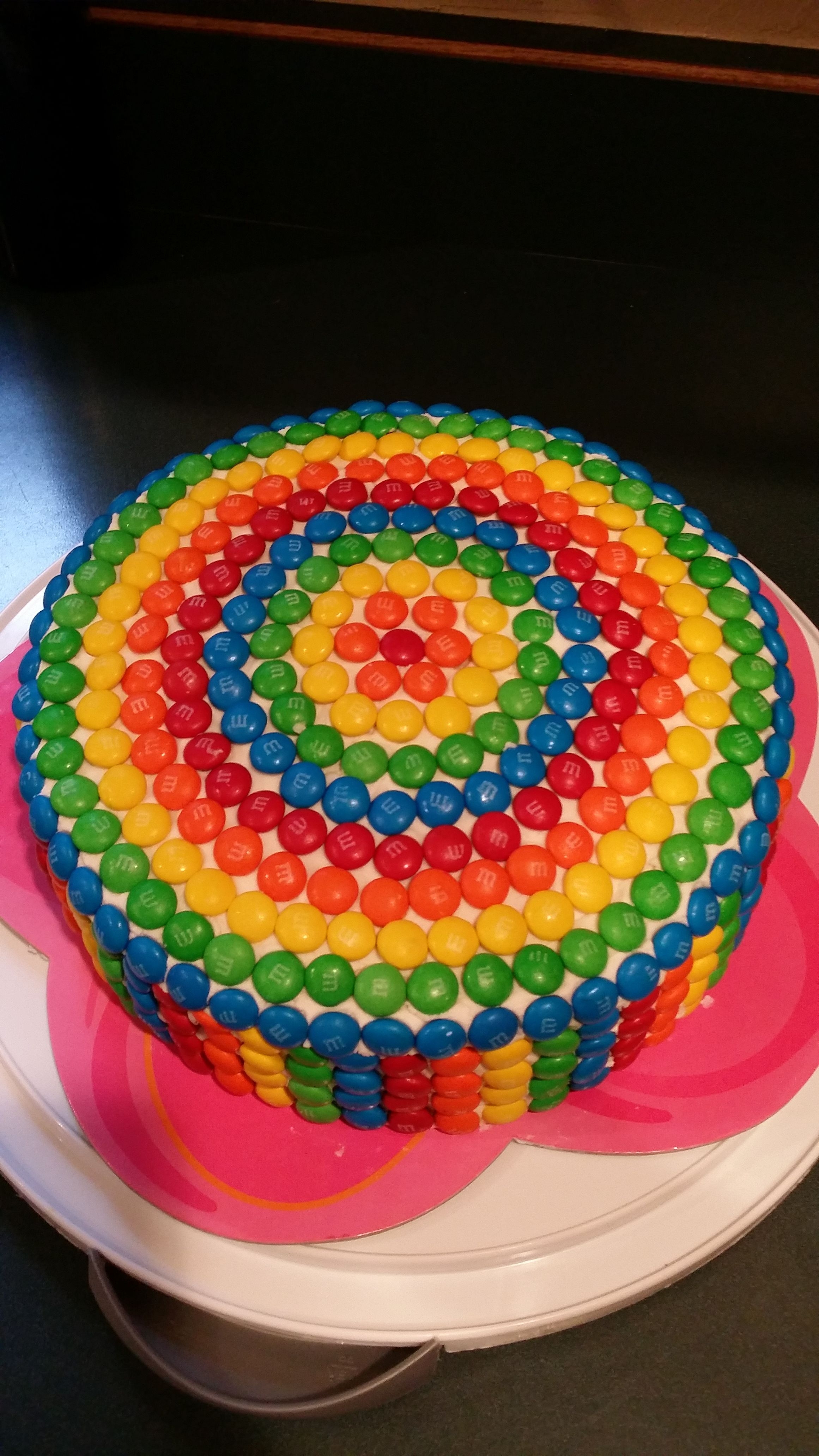 M&m Covered Cake