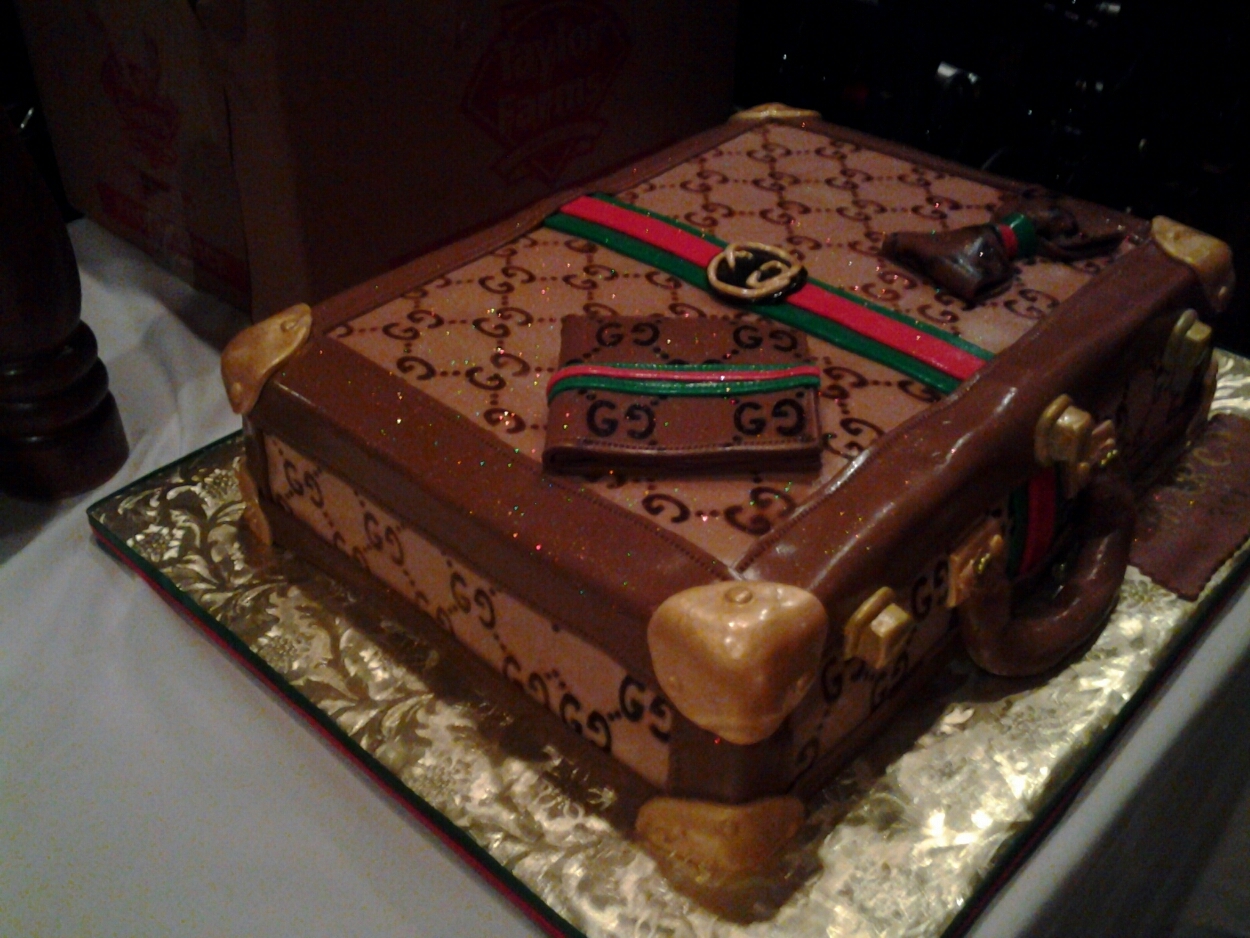 Gucci Briefcase Birthday Cake