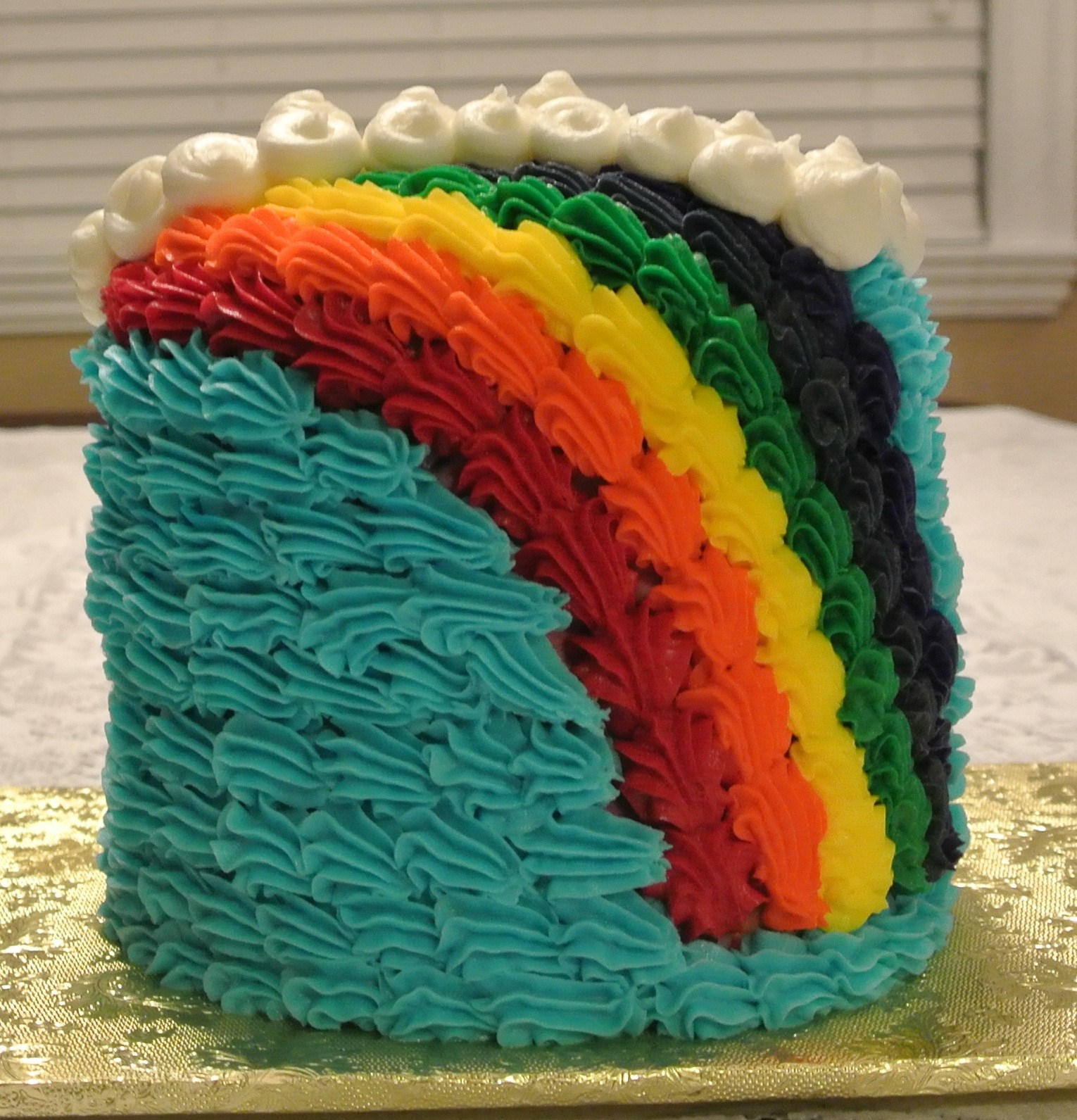Rainbow Test Cake