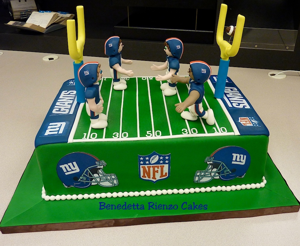Ny Giants Football Field Cake! Go Big Blue!