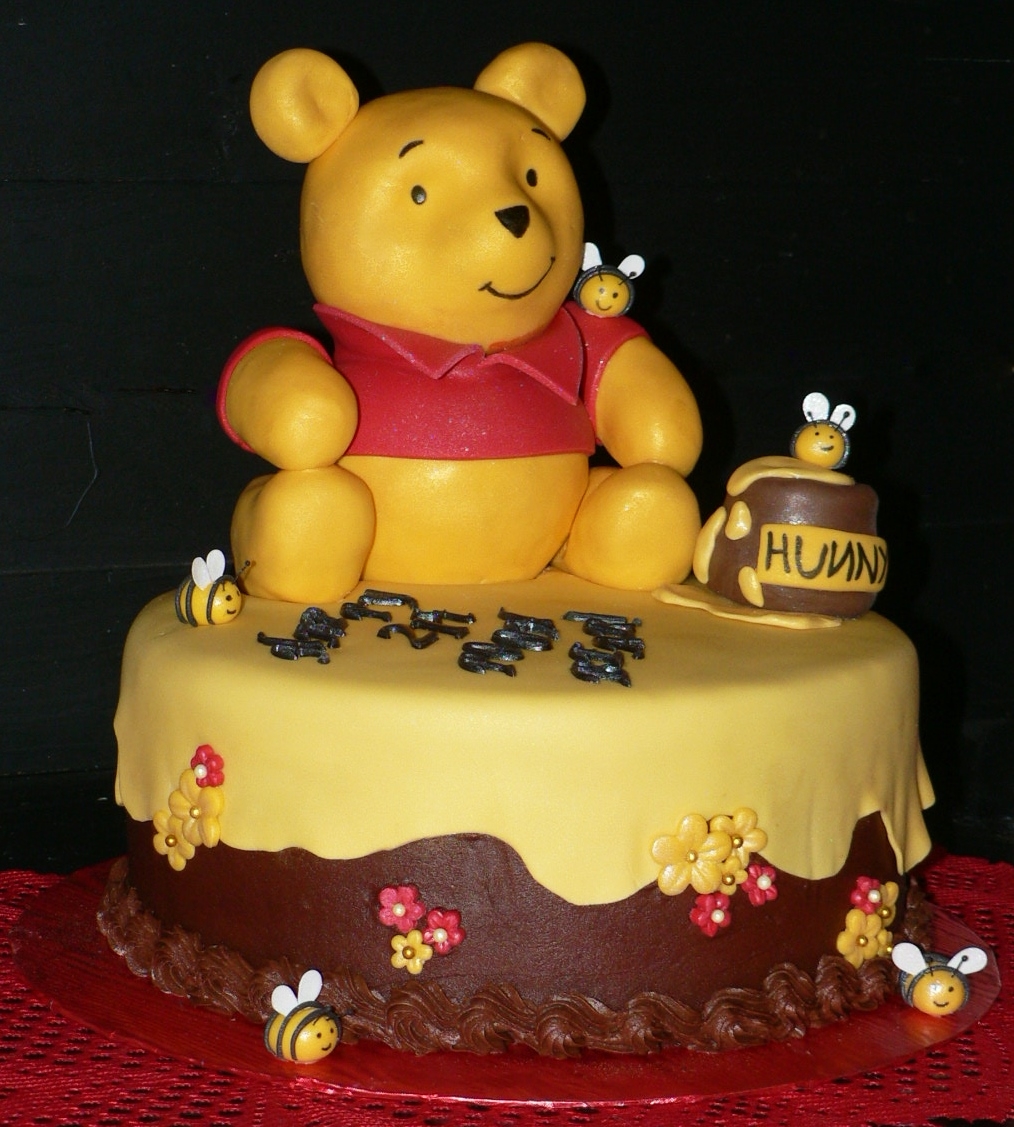 Pooh Bear St Birthday Cake Pooh Bear St Birthday Cake