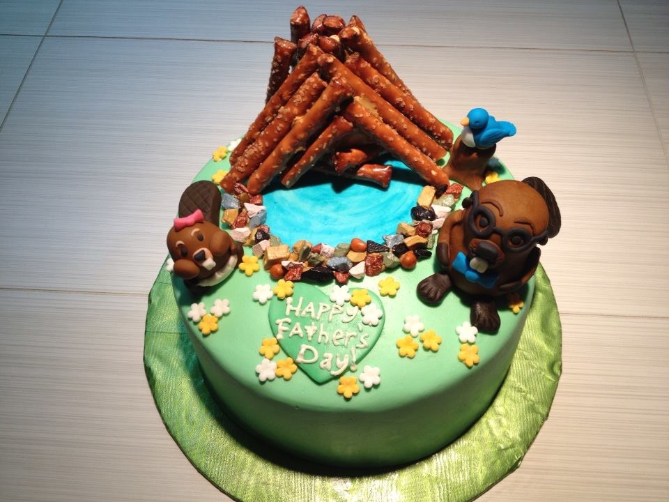 Beaver Father's Day Cake!