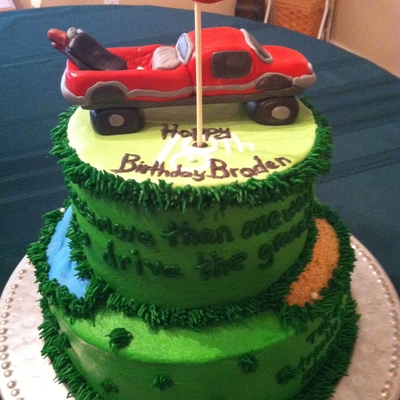 Golf/truck Birthday Cake Golf/truck Birthday Cake