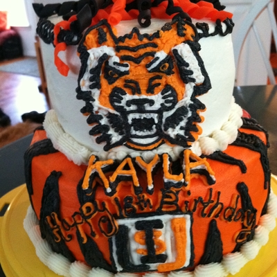 Two Cakes In One! Cousins College Birthday Cake Two Cakes In One! Cousins College Birthday Cake