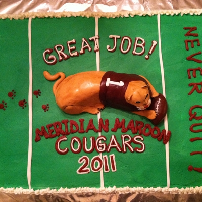 Cougar Football End Of Season Cake Cougar Football End Of Season Cake
