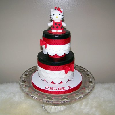 Red & Black Hello Kitty Ladybug Cake Red & Black Hello Kitty Ladybug Cake