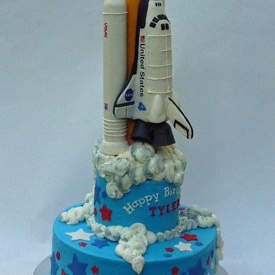 3,...2,..1,.. Ignition, ... We Are Go For Space Shuttle Birthday Cake! 3,...2,..1,.. Ignition, ... We Are Go For Space Shuttle Birthday Cake!