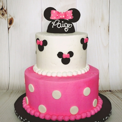 Minnie Mouse Buttercream Cake on Cake Central