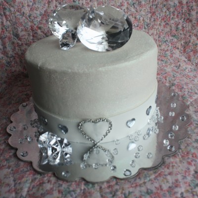 Bling Engagement Cake Bling Engagement Cake
