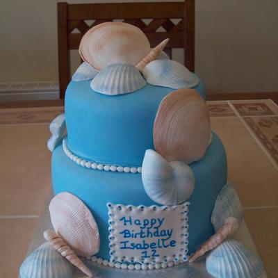 Shell Birthday Cake Shell Birthday Cake