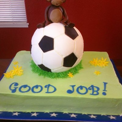 Funky Monkey Soccer Cake Funky Monkey Soccer Cake