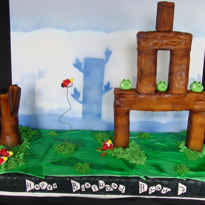 Angry Birds Birthday Cake Angry Birds Birthday Cake