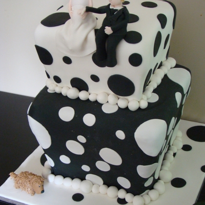 Polka Dot Wedding Cake Polka Dot Wedding Cake