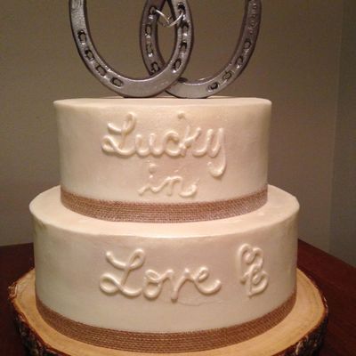 Small Western Themed Wedding Cake Top Tier Is White Cake With Apricot Filling Bottom Is Chocolate With Chocolate Hazelnut Filling All Ic Small Western Themed Wedding Cake Top Tier Is White Cake With Apricot Filling Bottom Is Chocolate With Chocolate Hazelnut Filling All Ic