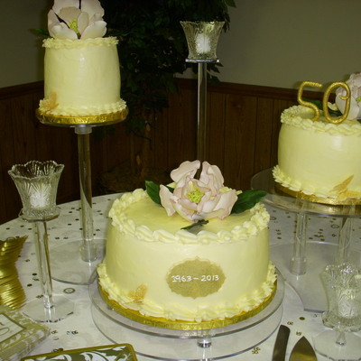 Cake I Made To Surprise My Husband On Our 50Th Anniversay He Cried Friends And Family Came And Helped Us Have A Great Little Party I Made