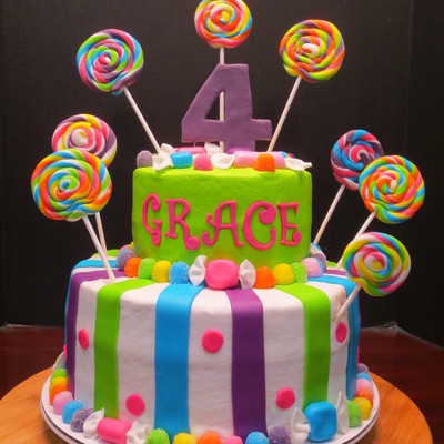 I Had So Much Fun Doing This Bright And Colorful Birthday Cake All The Accents Are Made From Mmf I Love The Lollipops And Wrapped Candy I Had So Much Fun Doing This Bright And Colorful Birthday Cake All The Accents Are Made From Mmf I Love The Lollipops And Wrapped Candy