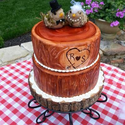 Engagement Cake Made To Match A Photo Of A Woodgrain Cake The Couple Liked Exterior Is Fondantmodeling Chocolate Mix With Gel Color Brush Engagement Cake Made To Match A Photo Of A Woodgrain Cake The Couple Liked Exterior Is Fondantmodeling Chocolate Mix With Gel Color Brush