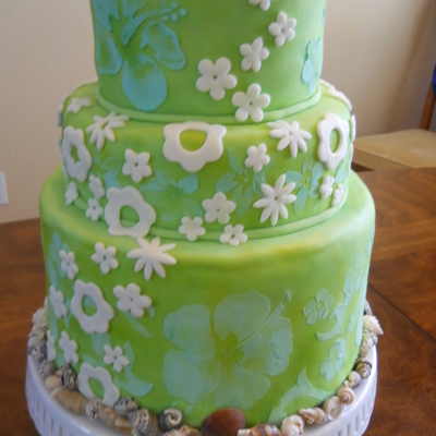 Tropical 10Th Anniversary Cake Tropical 10Th Anniversary Cake