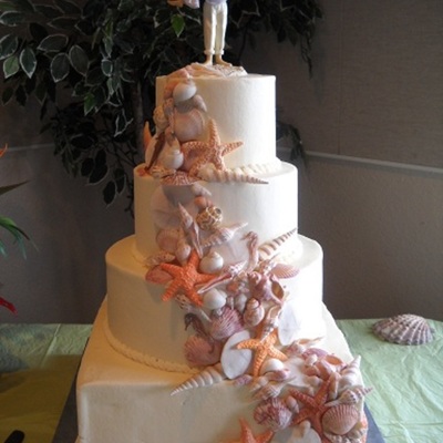 Seashell Wedding Cake Seashell Wedding Cake