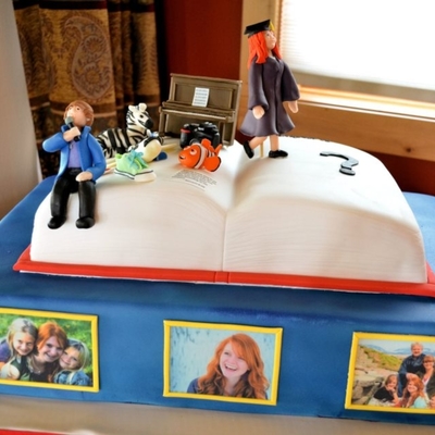 Graduation Book Of Life Cake Graduation Book Of Life Cake