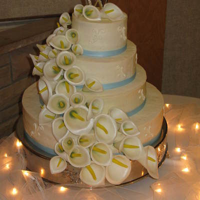 Calla Lilies Wedding Cake Calla Lilies Wedding Cake