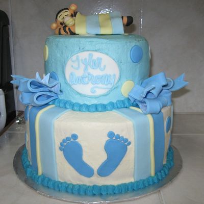 Baby Feet Shower Cake