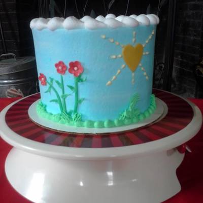 6 Cake With Bc And Mff Accents I Made This For My Good Friends Who Recently Had To Say Goodbye To Their Dear Furry Family Member They Ha 6 Cake With Bc And Mff Accents I Made This For My Good Friends Who Recently Had To Say Goodbye To Their Dear Furry Family Member They Ha