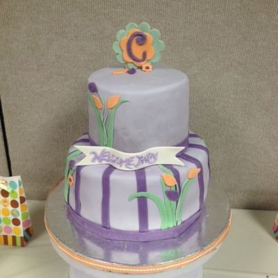 9 Vanilla With Buttercream 6 Chocolate Fudge Cake With Chocolate Buttercream The Design Was To Match The Babys Bedding It Had A Bow 9 Vanilla With Buttercream 6 Chocolate Fudge Cake With Chocolate Buttercream The Design Was To Match The Babys Bedding It Had A Bow
