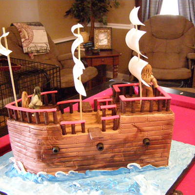 2 Tier Birthday Cake Bottom Tier Is Chocolate With Cookies And Cream Filling The Top Tier Is Strawberry Butter Cream Sails Are Gum Past 2 Tier Birthday Cake Bottom Tier Is Chocolate With Cookies And Cream Filling The Top Tier Is Strawberry Butter Cream Sails Are Gum Past
