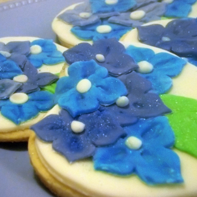 Hydrangea Cookies Hydrangea Cookies
