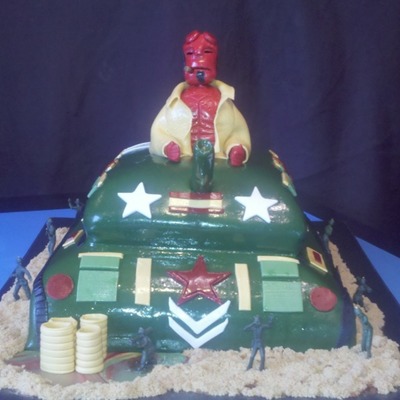 Army Tank With Hellboy Army Tank With Hellboy