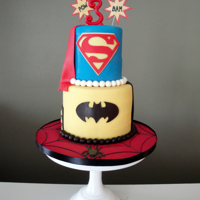 Superhero Birthday Cake Superhero Birthday Cake