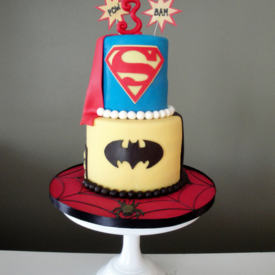 Superhero Birthday Cake