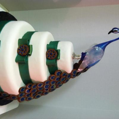 Blown Sugar Peacock Cake Blown Sugar Peacock Cake