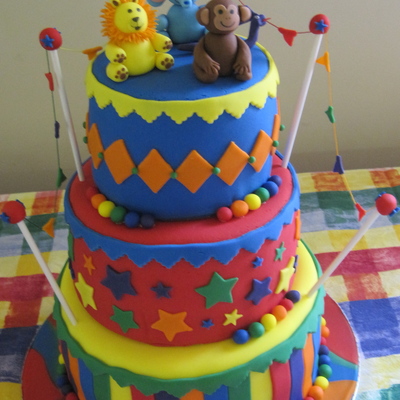 Circus Of The Stars Vbs Cake Circus Of The Stars Vbs Cake